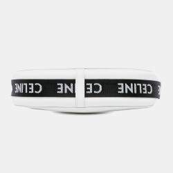 مملوكة مسبقًا حقيبة كتف أفا متوسطة جلد عجل ناعم أبيض سيليين بحزام سيليين