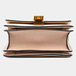 مملوكة مسبقًا صندوق كلاسيكي جلد عجل لييج سيلين زهري حجم صغير