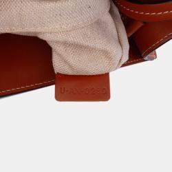 Pre Owned Celine Blue Small Triomphe Canvas Maillon Vertical Cabas Satchel