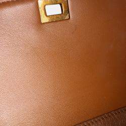 مملوكة مسبقًا Celine Brown Small Calfskin Classic Box