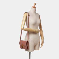 مملوكة مسبقًا صندوق كلاسيك سيلين جلد عجل وردي للمراهقين