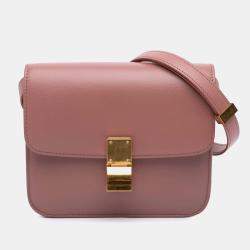 Pre Owned Celine Pink Teen Calfskin Classic Box