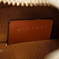 مملوكة مسبقًا حقيبة كتف سيلين أفا قماش مغطى تريومف صغيرة بيضاء