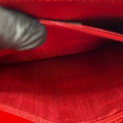 مملوكة مسبقًا حقيبة كروس عربة حصان جلد عجل أحمر سيلين