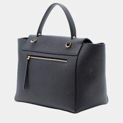 مملوكة مسبقًا Celine Black Mini Grained Calfskin Belt Bag