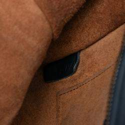 Pre Owned Celine Orange Nano Tricolor Leather Luggage Tote