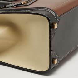 Pre Owned Celine Luggage Micro Tricolor Leather Tote