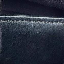 مملوكة مسبقًا Celine Mono Chrome Chain shoulder Bag Black Leather