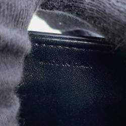 Pre Owned حقيبة سيلين مينيبوزاس كلير 2-واي جلد عجل أسود حجم مصغرة