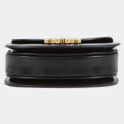 Pre Owned حقيبة سيلين مينيبوزاس كلير 2-واي جلد عجل أسود حجم مصغرة