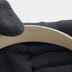 Pre Owned Celine Belt Bag Cream Leather Size Nano