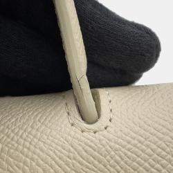 Pre Owned Celine Belt Bag Cream Leather Size Nano