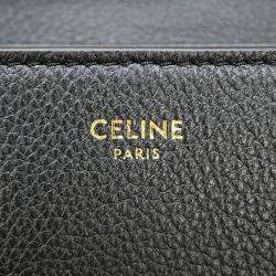 مملوكة مسبقًا حقيبة كتف سيلين نينو تين جلد عجل أسود