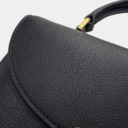 مملوكة مسبقًا حقيبة كتف سيلين نينو تين جلد عجل أسود