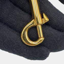 مملوكة مسبقًا حقيبة كتف سيلين نينو تين جلد عجل أسود