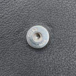 Pre Owned Celine Victoire Chain Shoulder Bag Black Calf Leather Size Medium