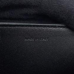 Pre Owned Celine Victoire Chain Shoulder Bag Black Calf Leather Size Medium