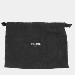 Pre Owned Celine Victoire Chain Shoulder Bag Black Calf Leather Size Medium
