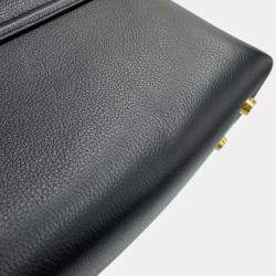 Pre Owned حقيبة يد سيلين تين نينو بطريقتين جلد عجل أسود