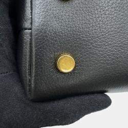 Pre Owned حقيبة يد سيلين تين نينو بطريقتين جلد عجل أسود