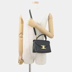 Pre Owned حقيبة يد سيلين تين نينو بطريقتين جلد عجل أسود