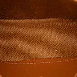 Pre Owned حقيبة كروس سيلين ميني قماش مغلف تريومف بني تريومف