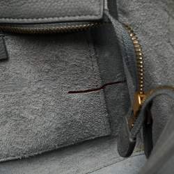 Pre Owned Celine Luggage Nano Grey Leather Tote