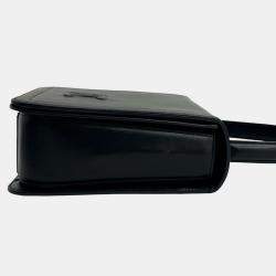 مملوكة مسبقًا Celine Black Calfskin Triomphe Top Handle Bag