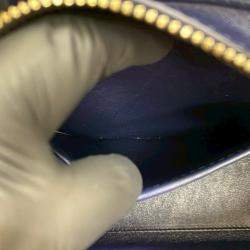 مملوكة مسبقًا Celine Blue Nano Leather Luggage Tote