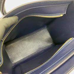 مملوكة مسبقًا Celine Blue Nano Leather Luggage Tote