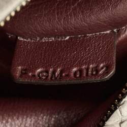 Pre Owned Celine Trapeze Medium Grey/Burgundy Python and Suede Top Handle Bag