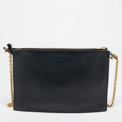 Pre Owned حقيبة سيلين سلسلة جلدي وبيثون بثلاثة ألوان مغلف جيب