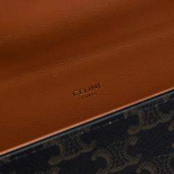 Pre Owned حقيبة سيليين تريومف صندوق قماش مغلف بني بمقبض علوي