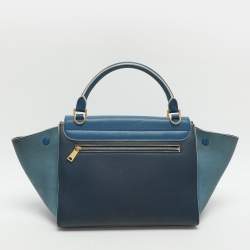 مملوكة مسبقًا Celine Trapeze Small Tricolor Leather Top Handle Bag