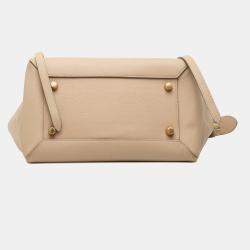 Pre Owned Celine Brown Mini Grained Calfskin Belt Bag