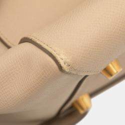 Pre Owned Celine Brown Mini Grained Calfskin Belt Bag