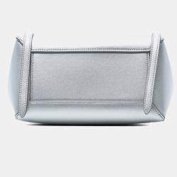 Pre Owned Celine Silver Nano Laminated Calfskin Belt Bag