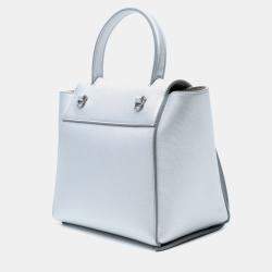 Pre Owned Celine Silver Nano Laminated Calfskin Belt Bag