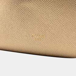 Pre Owned حقيبة حزام سيليين نانو ذهبية من جلد العجل المحبب