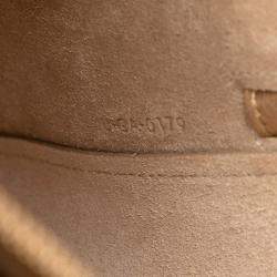 Pre Owned حقيبة حزام سيليين نانو ذهبية من جلد العجل المحبب