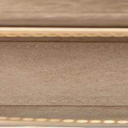 Pre Owned حقيبة حزام سيليين نانو ذهبية من جلد العجل المحبب