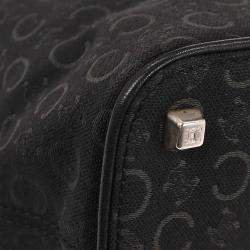 مملوكة مسبقًا Celine Black Canvas C Macadam Handbag