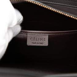 مملوكة مسبقًا Celine Red Nano Tricolor Leather Luggage Tote