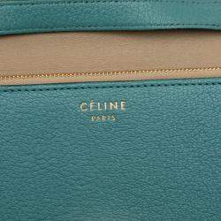 Pre Owned حقيبة بوكس كلاسيك جلد عجل وسط زرقاء سيلين