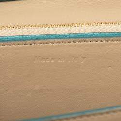 Pre Owned حقيبة بوكس كلاسيك جلد عجل وسط زرقاء سيلين