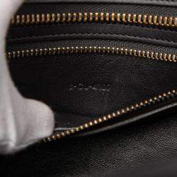 Pre Owned Celine Brown Micro Tricolor Leather Luggage Tote