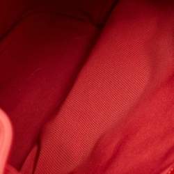 Pre Owned Celine Red Quilted Leather Drawstring Backpack