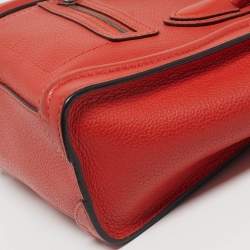 مملوكة مسبقًا حقيبة يد سيلين نانو لاجيدج جلد برتقالي