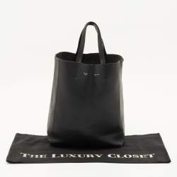 Pre Owned حقيبة يد توتس سيلين سمول بك جلد أسود