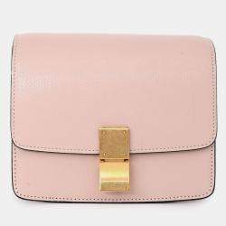 Pre Owned Celine 2016 Pink Leather Small Box Crossbody